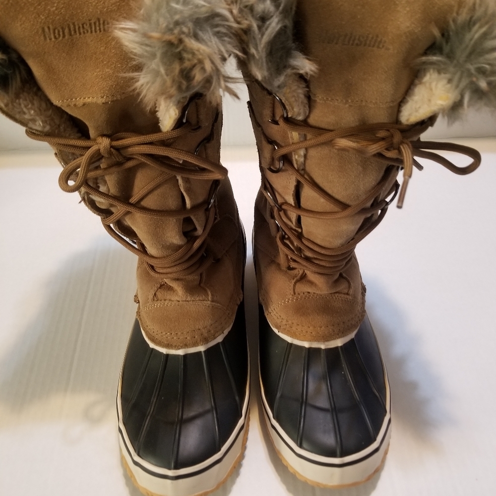 WOMEN'S FAUX NORTHSIDE WINTER BOOTS SZ.9 - Picture 2 of 8